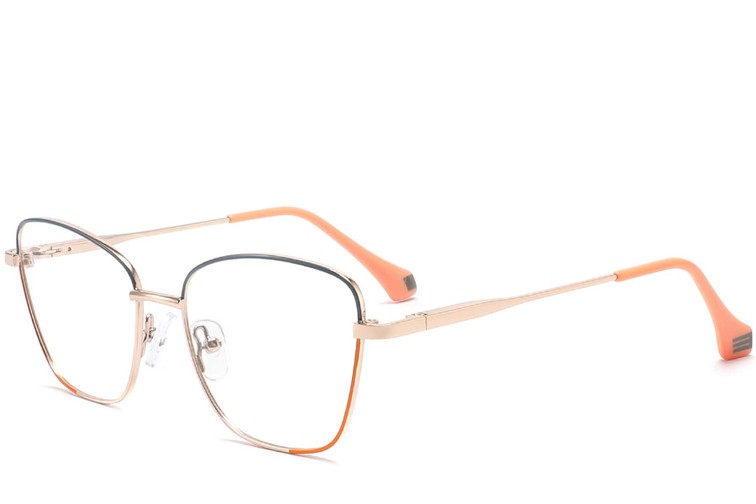 Gafas de metal naranja mariposa #BS2425-0028