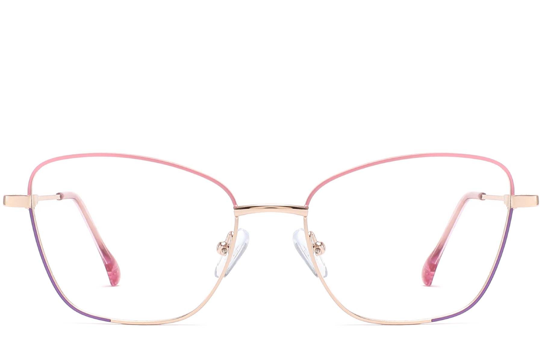 Butterfly Pink Metal Glasses #BS2425-0029