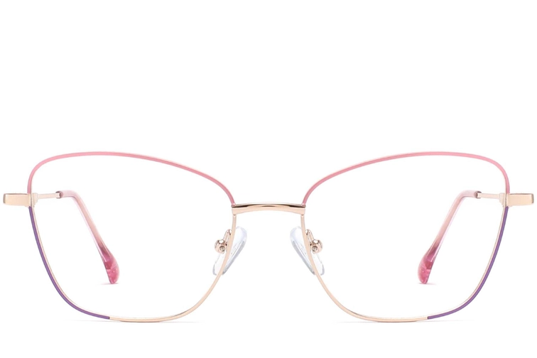 Butterfly Pink Metal Glasses #BS2425-0029