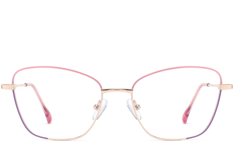 Butterfly Pink Metal Glasses #BS2425-0029