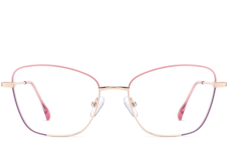 Butterfly Pink Metal Glasses #BS2425-0029