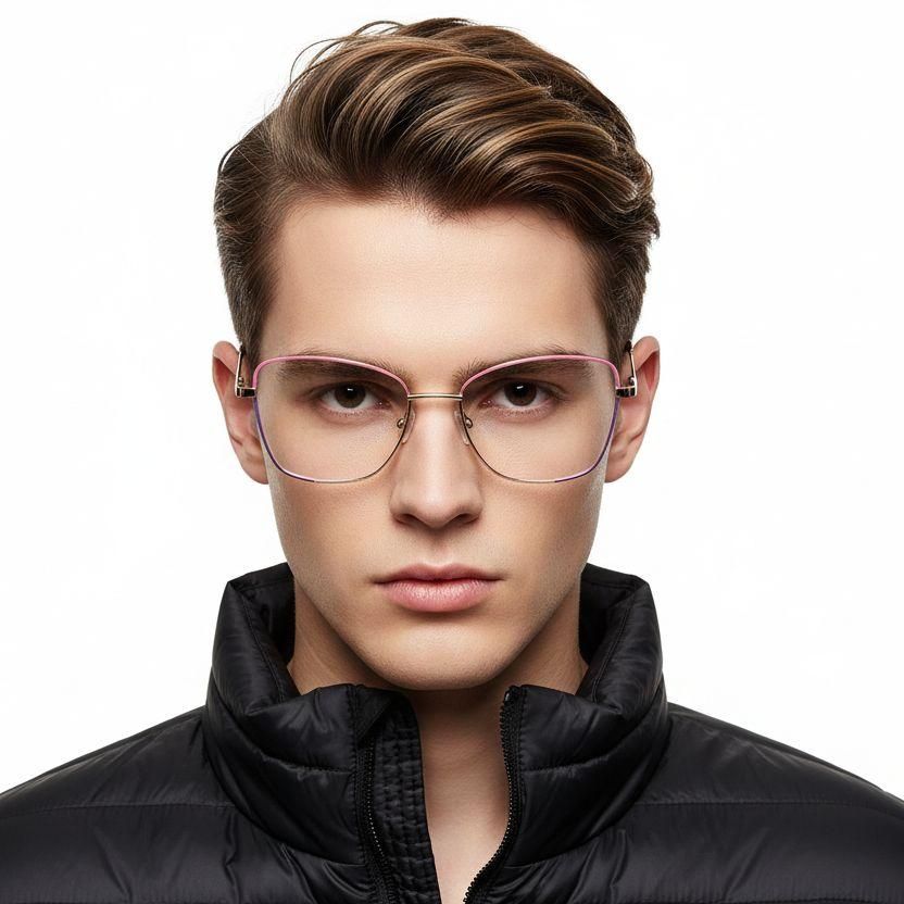 Gafas de metal rosa mariposa #BS2425-0029