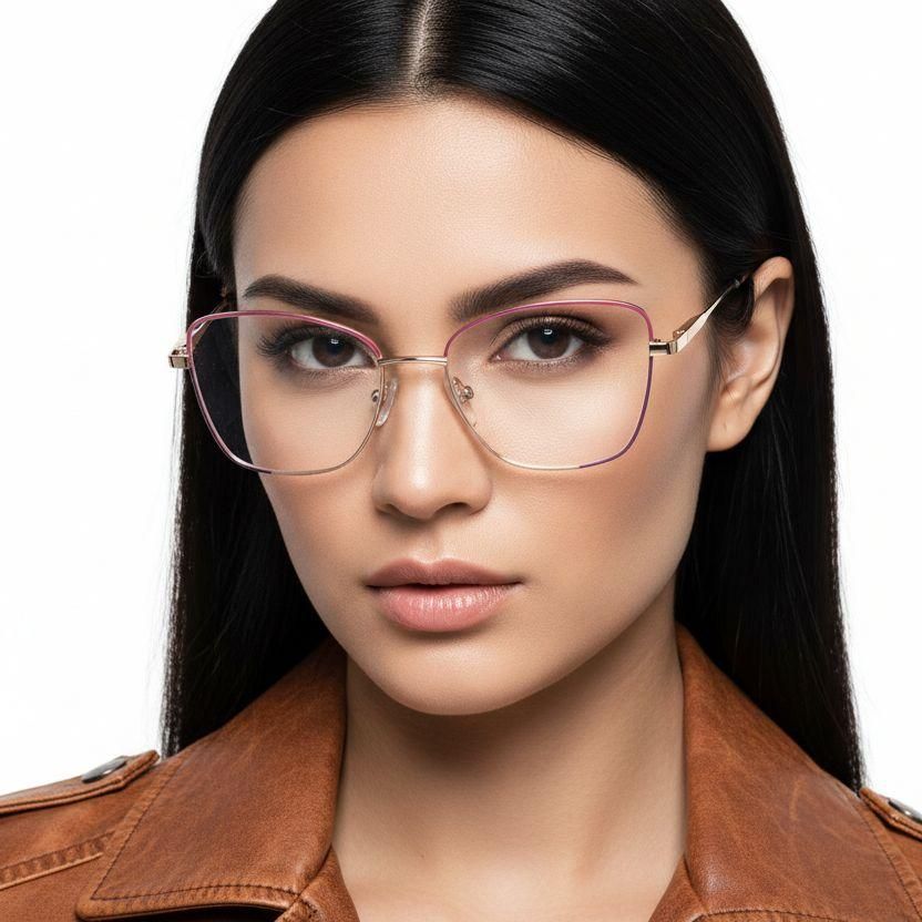 Butterfly Pink Metal Glasses #BS2425-0029