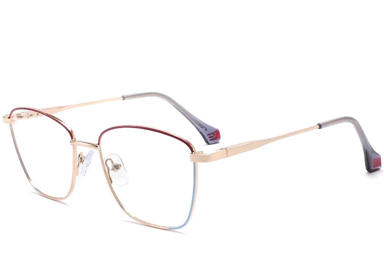 Lunettes papillon violettes en métal #BS2425-0031