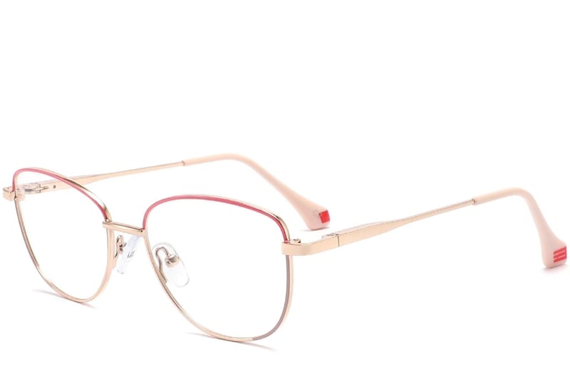 Butterfly Red Metal Glasses #BS2425-0033