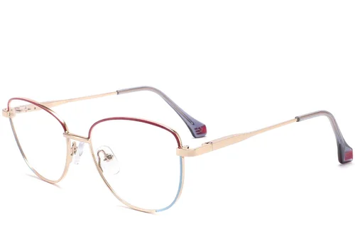 Lunettes papillon violettes en métal #BS2425-0034