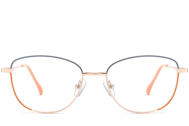 Gafas de metal naranja mariposa #BS2425-0035