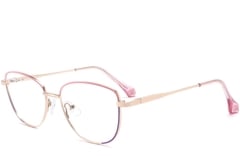 Butterfly Pink Metal Glasses #BS2425-0036