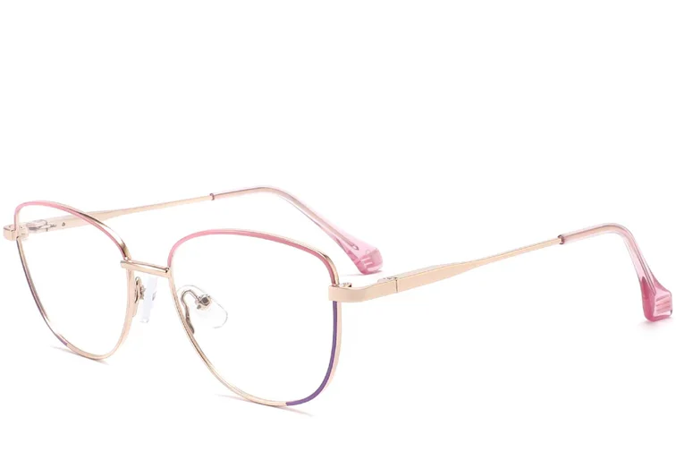 Gafas de metal rosa mariposa #BS2425-0036