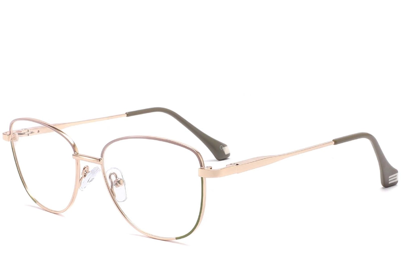 Butterfly Green Metal Glasses #BS2425-0037