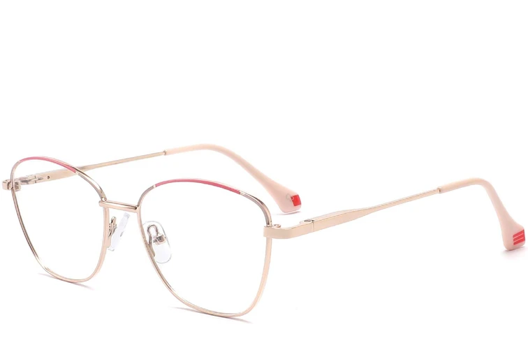 Gafas de metal rojo mariposa #BS2425-0039