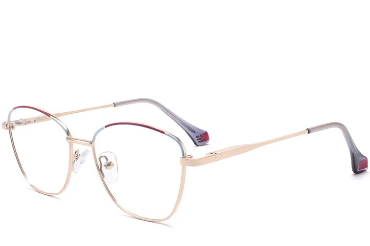 Gafas de metal morado con forma de mariposa #BS2425-0040