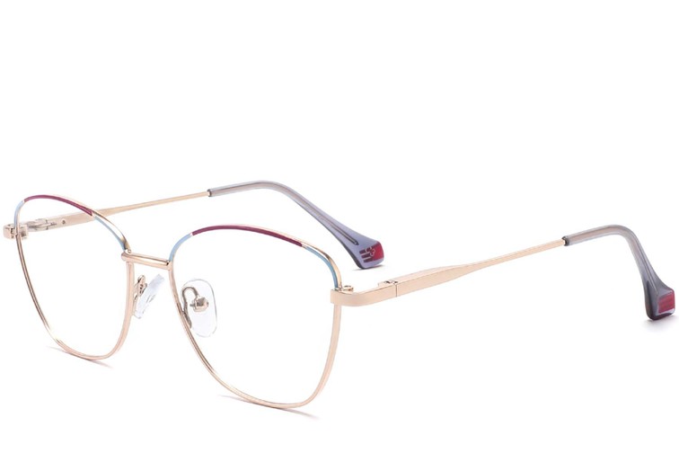 Lunettes papillon violettes en métal #BS2425-0040