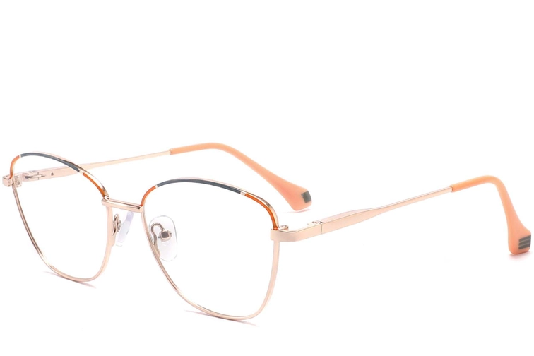 Butterfly Orange Metal Glasses #BS2425-0041