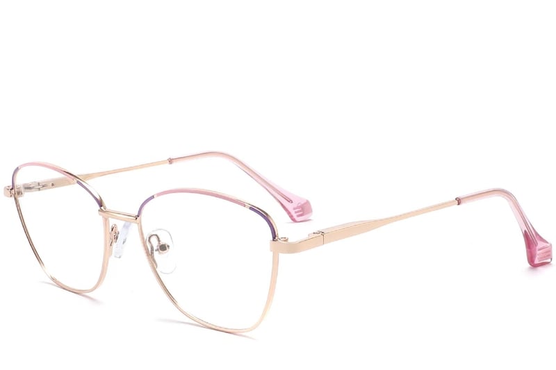 Butterfly Pink Metal Glasses #BS2425-0042