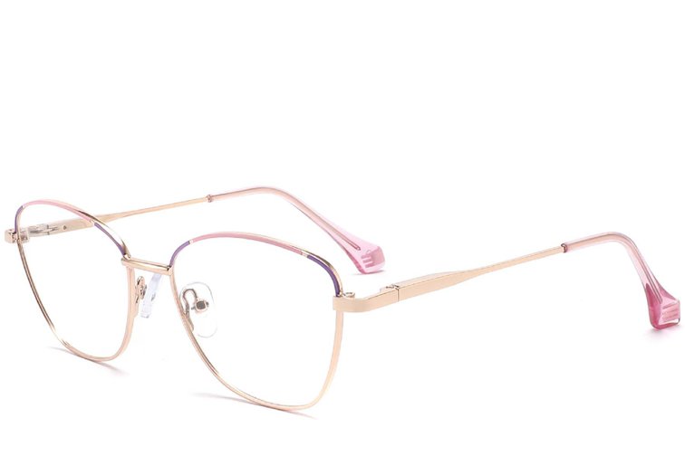 Gafas de metal rosa mariposa #BS2425-0042
