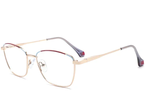 Lunettes papillon violettes en métal #BS2425-0046