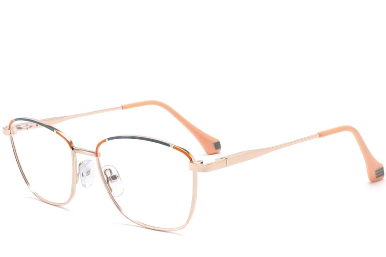 Gafas de metal naranja mariposa #BS2425-0047