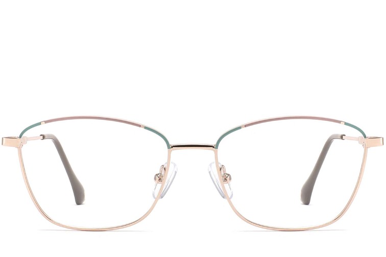 Butterfly Green Metal Glasses #BS2425-0048