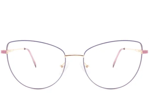 Lunettes papillon violettes en métal #BS2425-0049