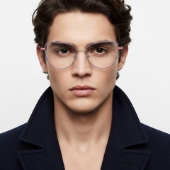 Schmetterling Lila Metallbrille #BS2425-0049