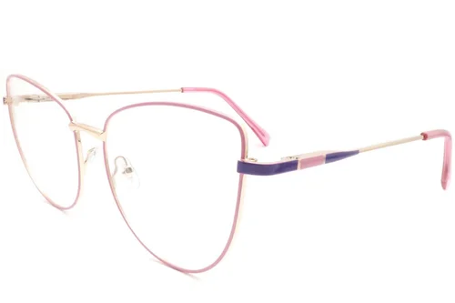 Lunettes papillon en métal rose #BS2425-0050