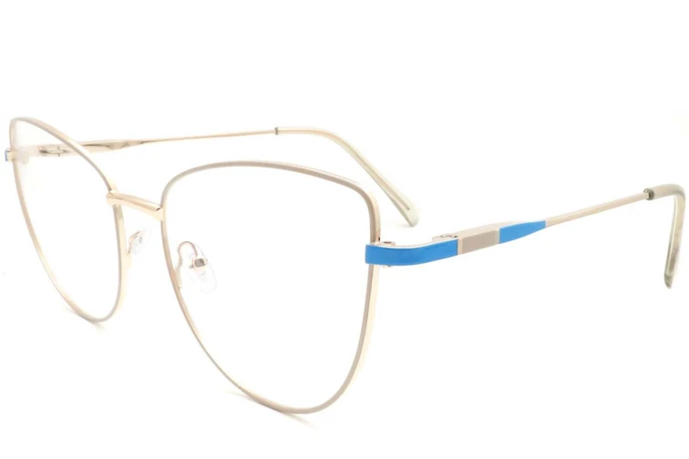 Schmetterlingsbrille aus goldenem Metall #BS2425-0051