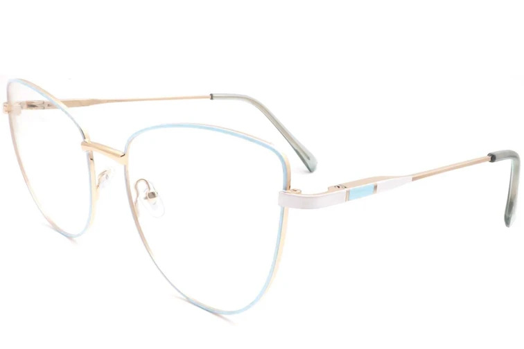 Gafas de metal azul mariposa #BS2425-0052