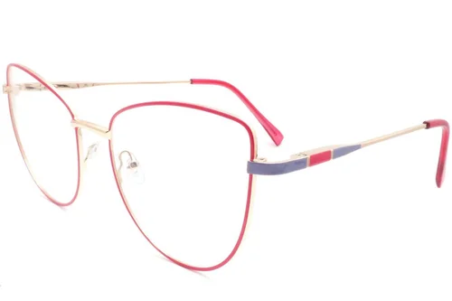 Lunettes papillon en métal rouge #BS2425-0053