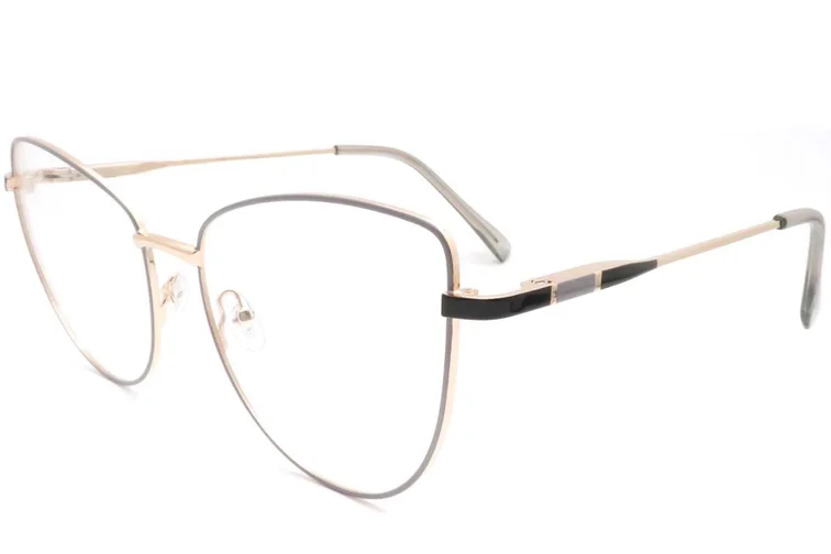 Gafas de metal negro con forma de mariposa #BS2425-0054