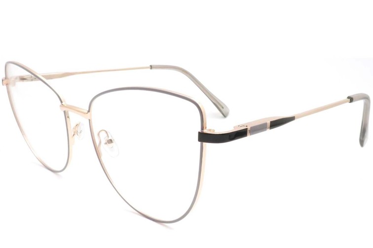 Gafas de metal negro con forma de mariposa #BS2425-0054