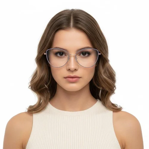 Lunettes papillon violettes en métal #BS2425-0055