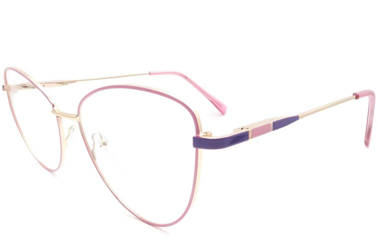 Schmetterlings-Pink-Metallbrille #BS2425-0056