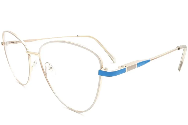 Gafas de metal dorado con forma de mariposa #BS2425-0057
