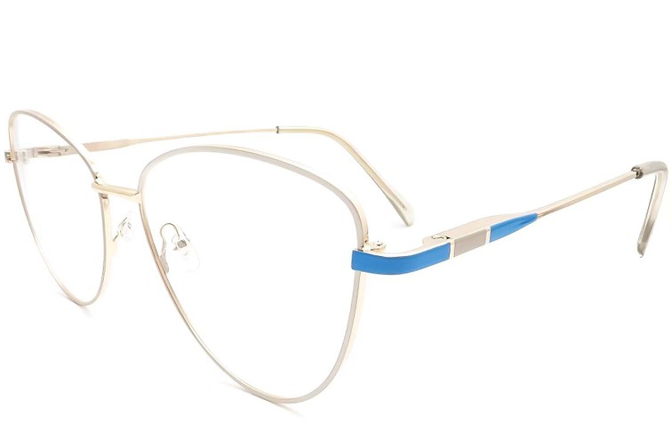 Schmetterlingsbrille aus goldenem Metall #BS2425-0057