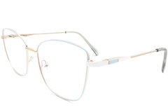 Gafas de metal azul mariposa #BS2425-0062