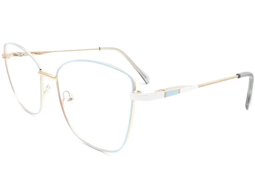 Lunettes papillon en métal bleu #BS2425-0062