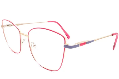 Lunettes papillon en métal rouge #BS2425-0063