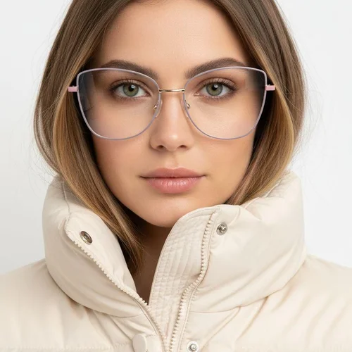 Lunettes papillon violettes en métal #BS2425-0065