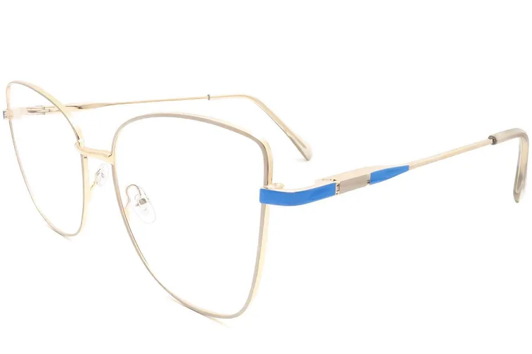 Schmetterlingsbrille aus goldenem Metall #BS2425-0067