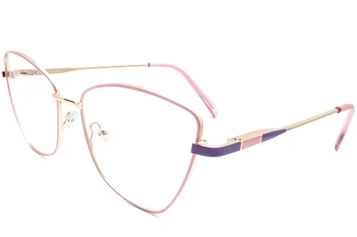 Lunettes papillon en métal rose #BS2425-0072