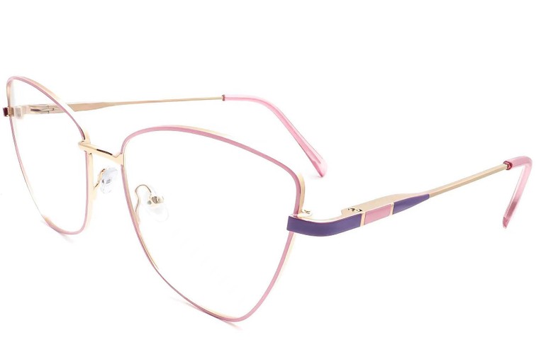 Schmetterlings-Pink-Metallbrille #BS2425-0072