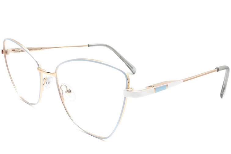 Butterfly Blue Metal Glasses #BS2425-0074