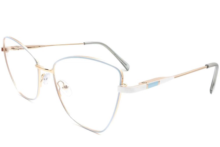 Gafas de metal azul mariposa #BS2425-0074