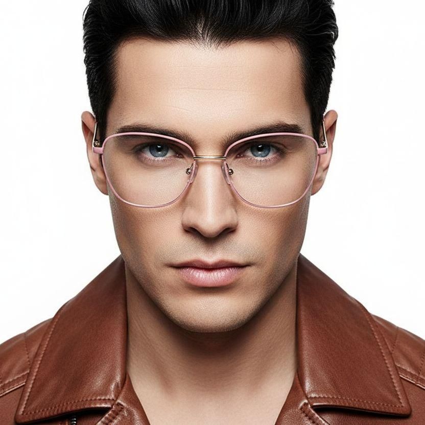 Butterfly Pink Metal Glasses #BS2425-0077