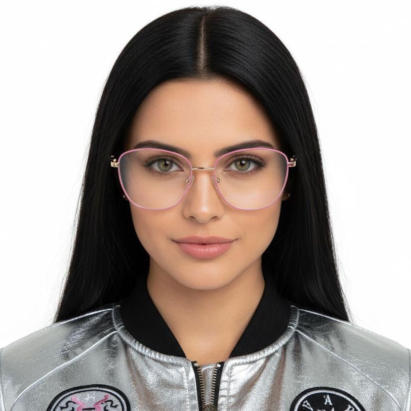 Butterfly Pink Metal Glasses #BS2425-0077