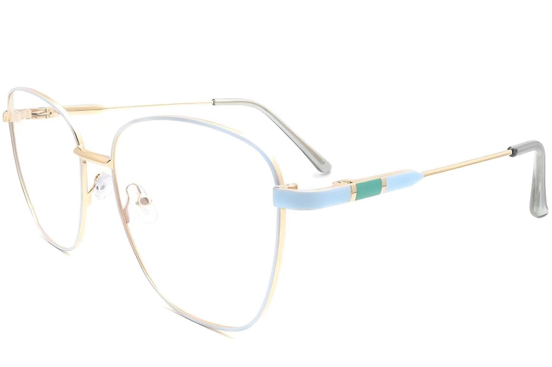 Butterfly Blue Metal Glasses #BS2425-0080