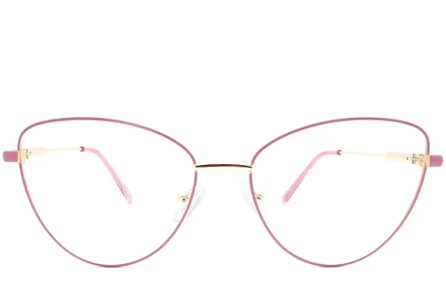 Lunettes papillon en métal rose #BS2425-0081