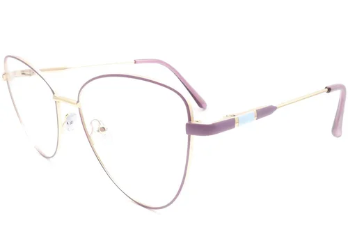 Lunettes papillon violettes en métal #BS2425-0082