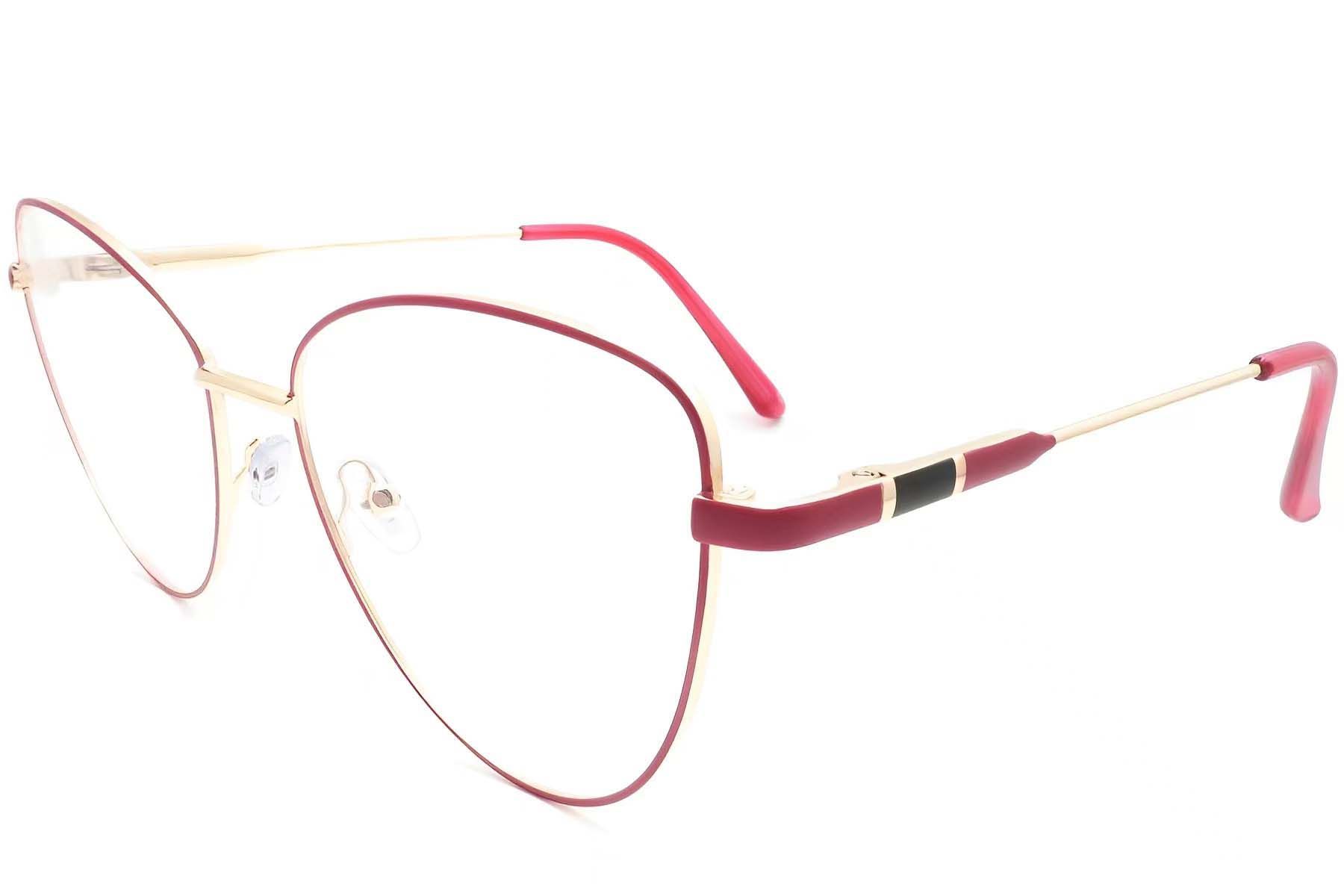 Butterfly Red Metal Glasses #BS2425-0083